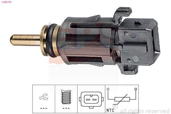Sensor, coolant temperature