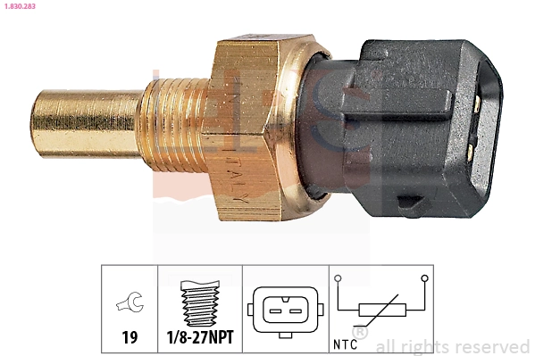 Sensor, coolant temperature
