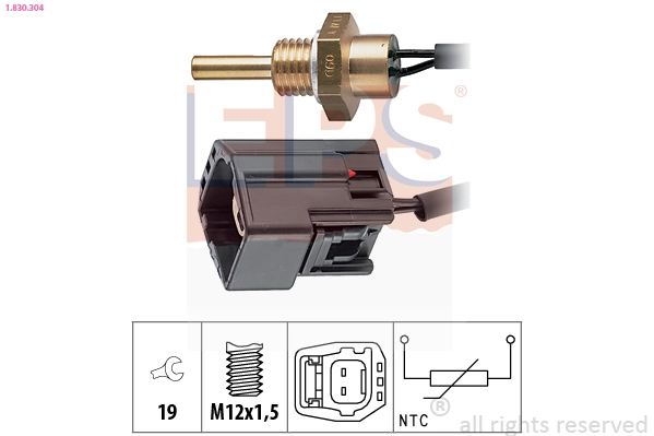 Sensor, coolant temperature