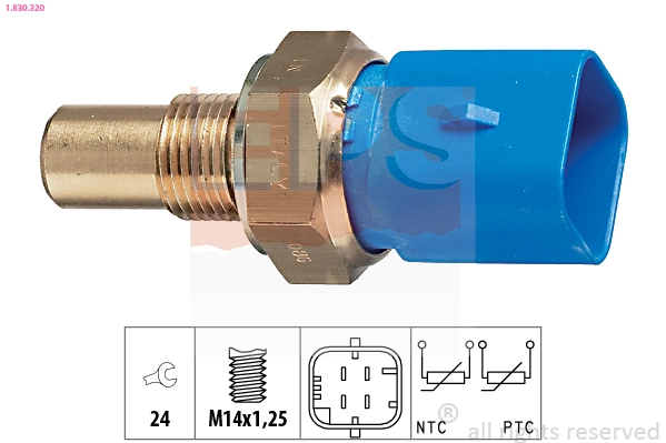 Sensor, coolant temperature