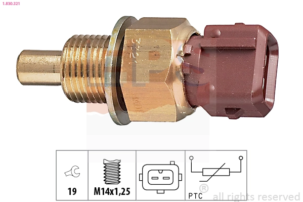 Sensor, coolant temperature