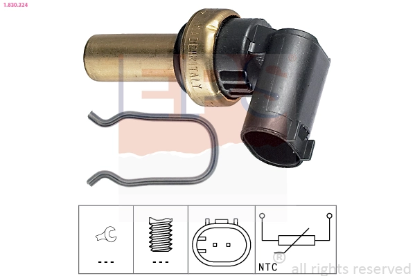 Sensor, coolant temperature