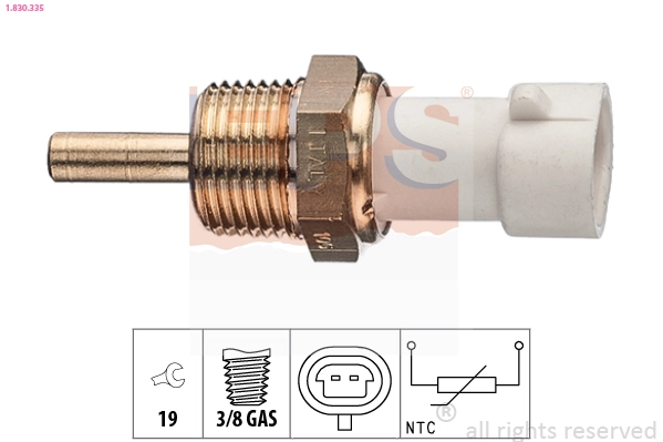 Sensor, coolant temperature