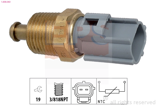 Sensor, oil temperature