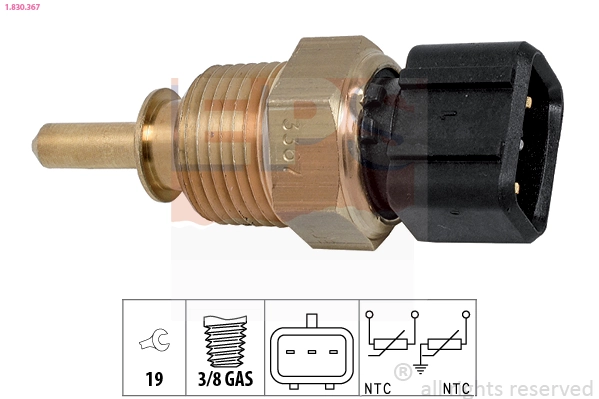 Sensor, coolant temperature