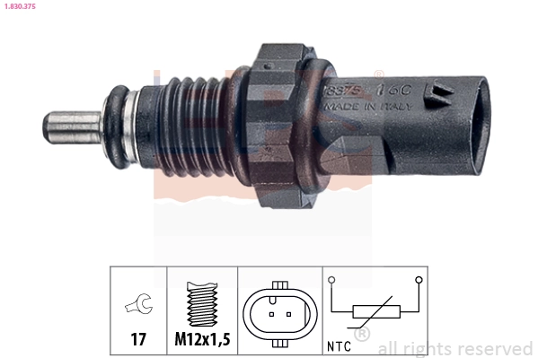 Sensor, coolant temperature