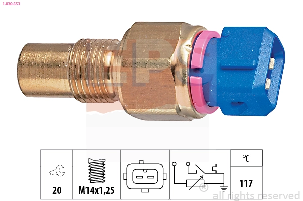 Sensor, coolant temperature