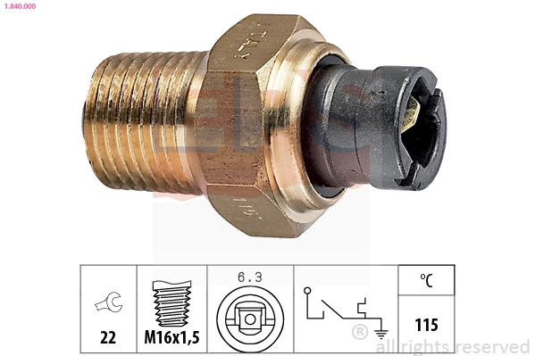 Temperature Switch, coolant warning lamp