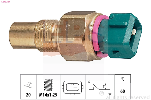 Temperature Switch, coolant warning lamp