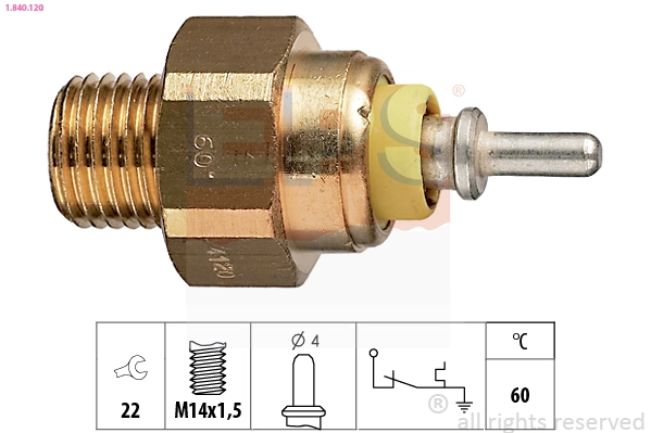 Temperature Switch, coolant warning lamp