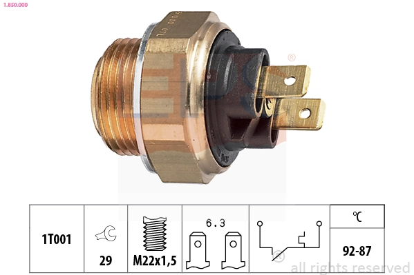 Temperature Switch, radiator fan