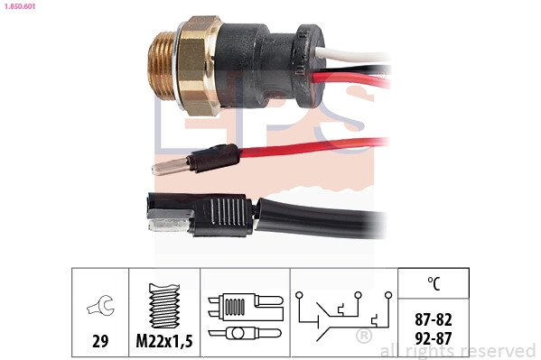 Temperature Switch, radiator fan