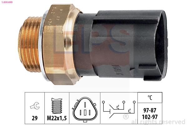 Temperature Switch, radiator fan