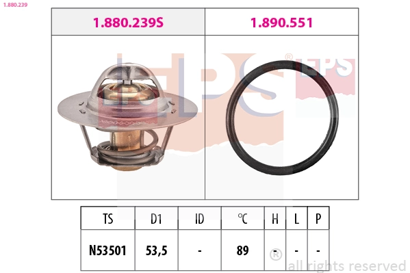 Thermostat, coolant