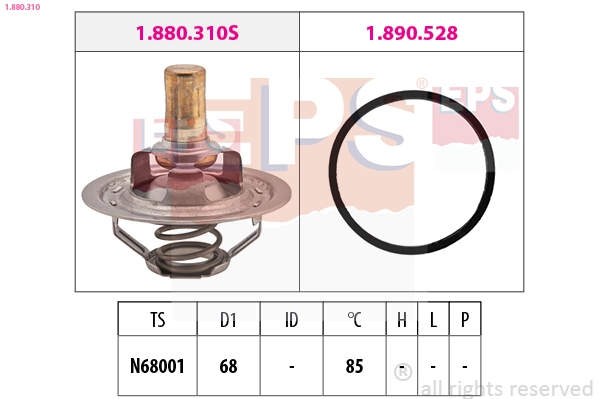Thermostat, coolant