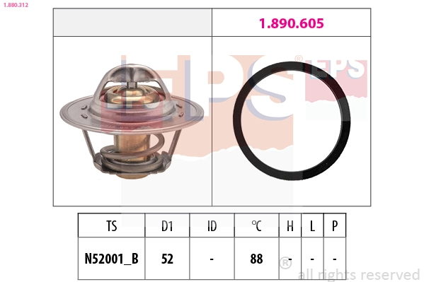 Thermostat, coolant
