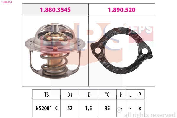Thermostat, coolant