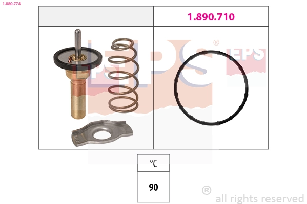 Thermostat, coolant