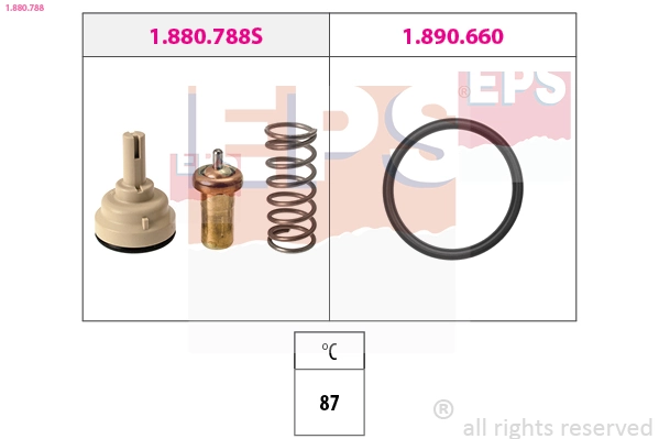 Thermostat, coolant