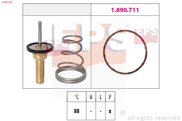 Thermostat, coolant