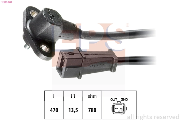Sensor, crankshaft pulse