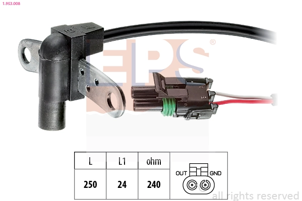 Sensor, crankshaft pulse