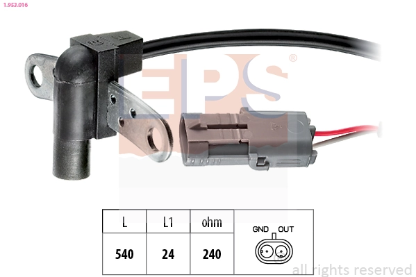 Sensor, crankshaft pulse
