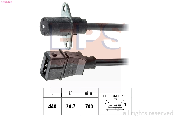 Sensor, crankshaft pulse