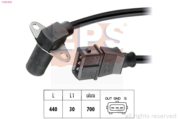 Sensor, crankshaft pulse