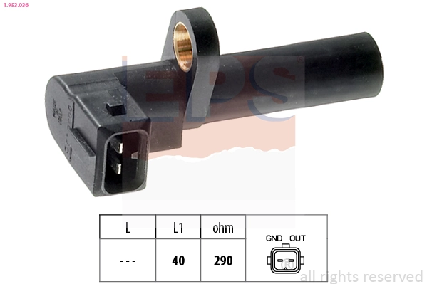 Sensor, crankshaft pulse