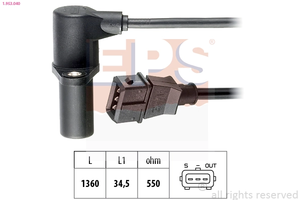 Sensor, crankshaft pulse