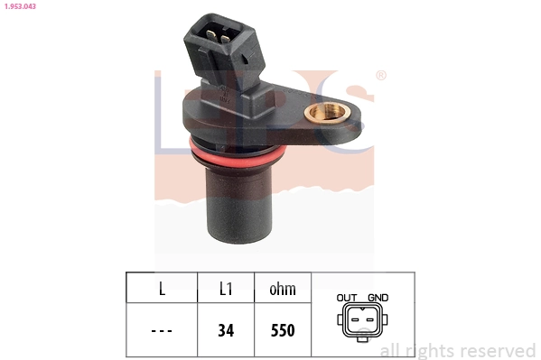 Sensor, engine speed