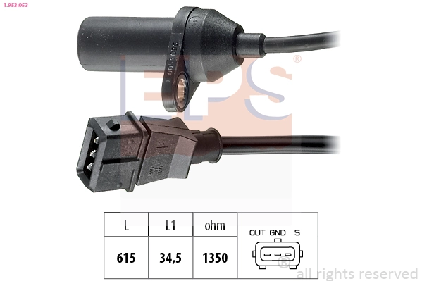 Sensor, crankshaft pulse