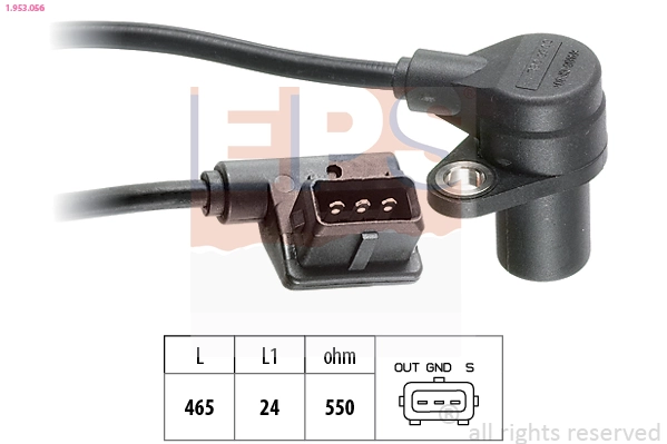 Sensor, crankshaft pulse