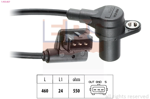 Sensor, crankshaft pulse