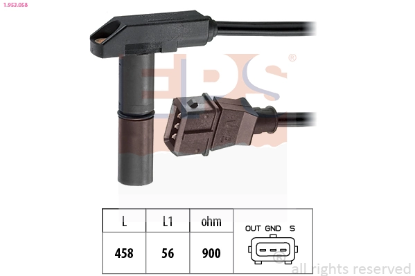 Sensor, crankshaft pulse