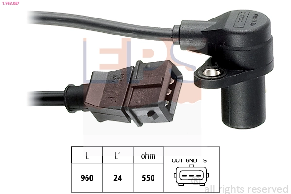 Sensor, crankshaft pulse