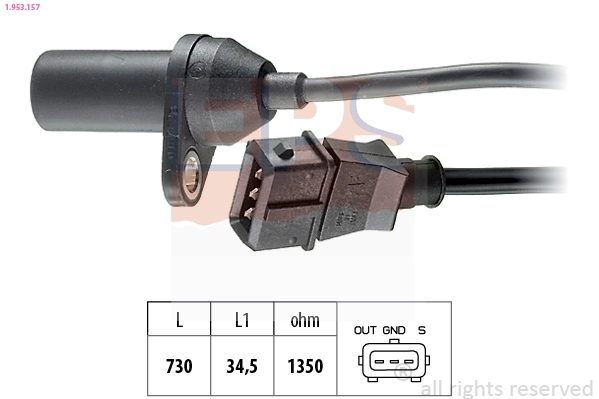 Sensor, crankshaft pulse