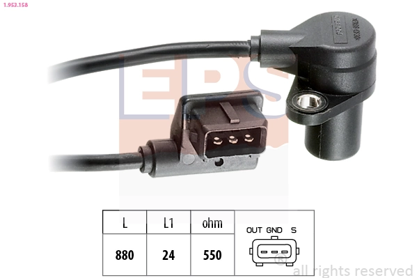 Sensor, crankshaft pulse