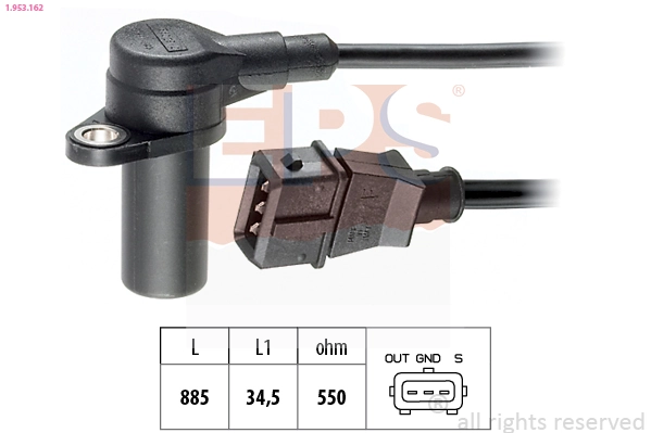 Sensor, crankshaft pulse