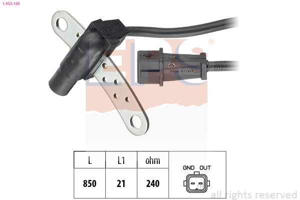 Sensor, crankshaft pulse
