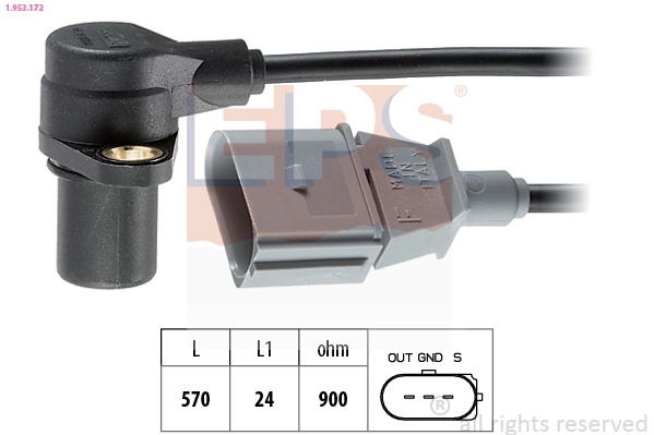 Sensor, crankshaft pulse