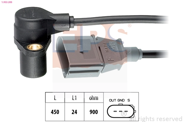 Sensor, crankshaft pulse
