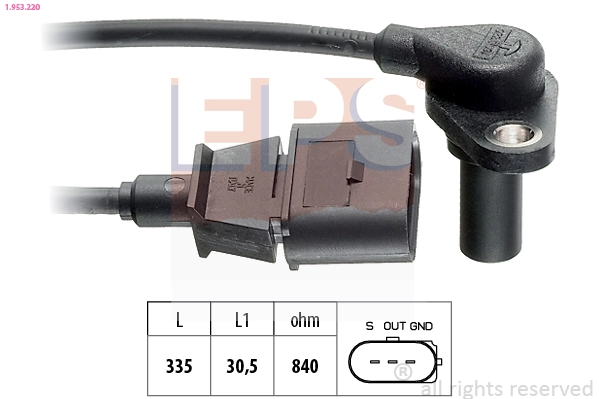Sensor, engine speed