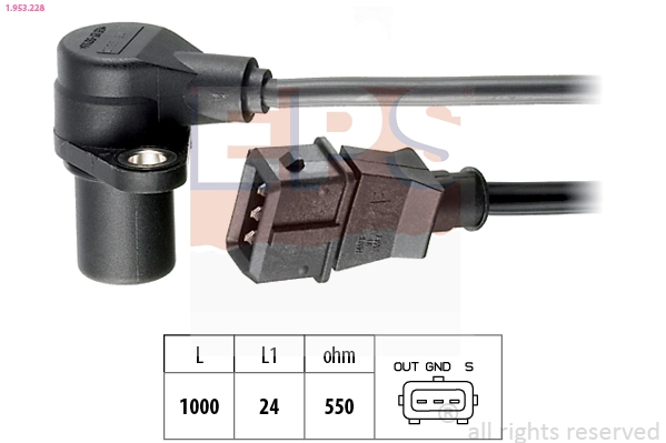 Sensor, crankshaft pulse