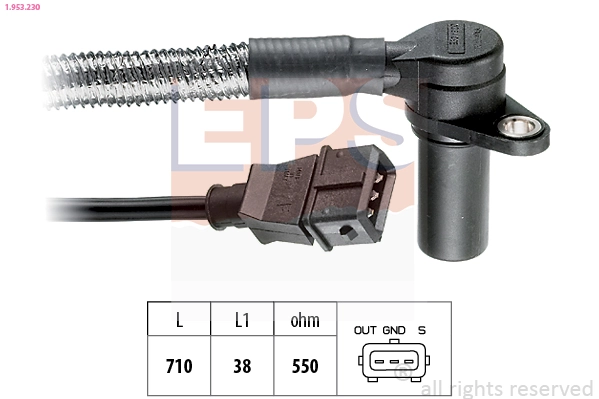 Sensor, crankshaft pulse