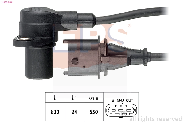 Sensor, crankshaft pulse