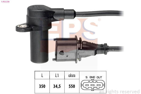 Sensor, crankshaft pulse