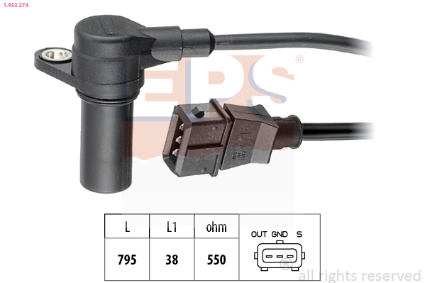 Sensor, crankshaft pulse