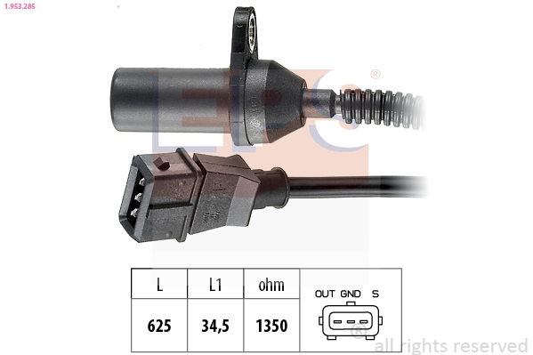 Sensor, crankshaft pulse